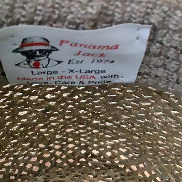 Panama Jack vintage straw hat with a floral band - Picture 7 of 10